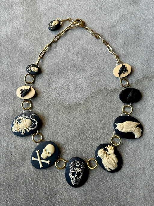 Spooky "Cameo" Necklace by Gay Isber