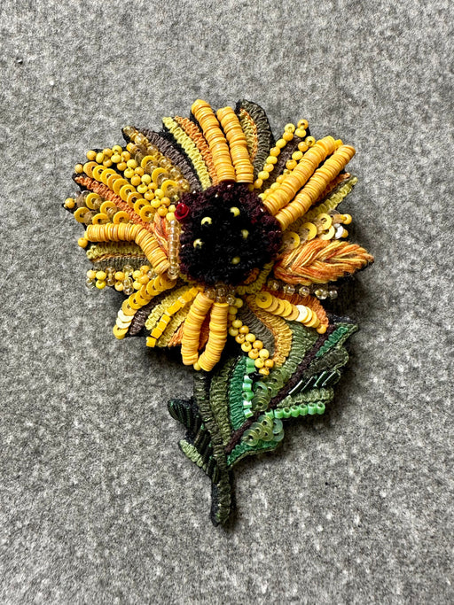 "Sunflower" Brooch by Trovelore