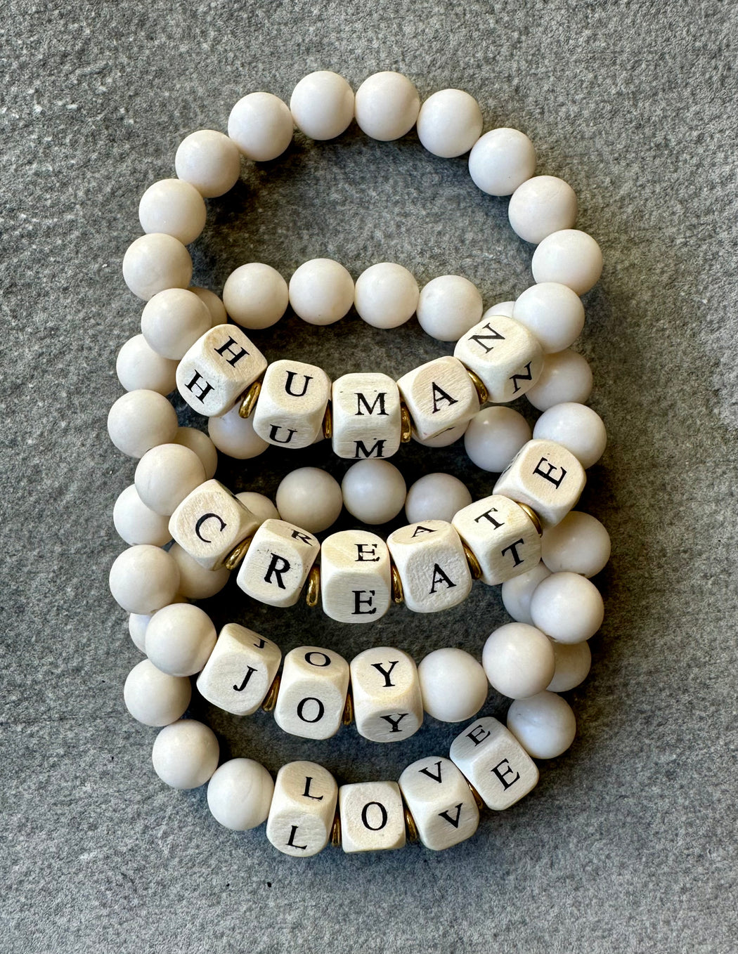 Sandrine France "Message" Bracelet: Love