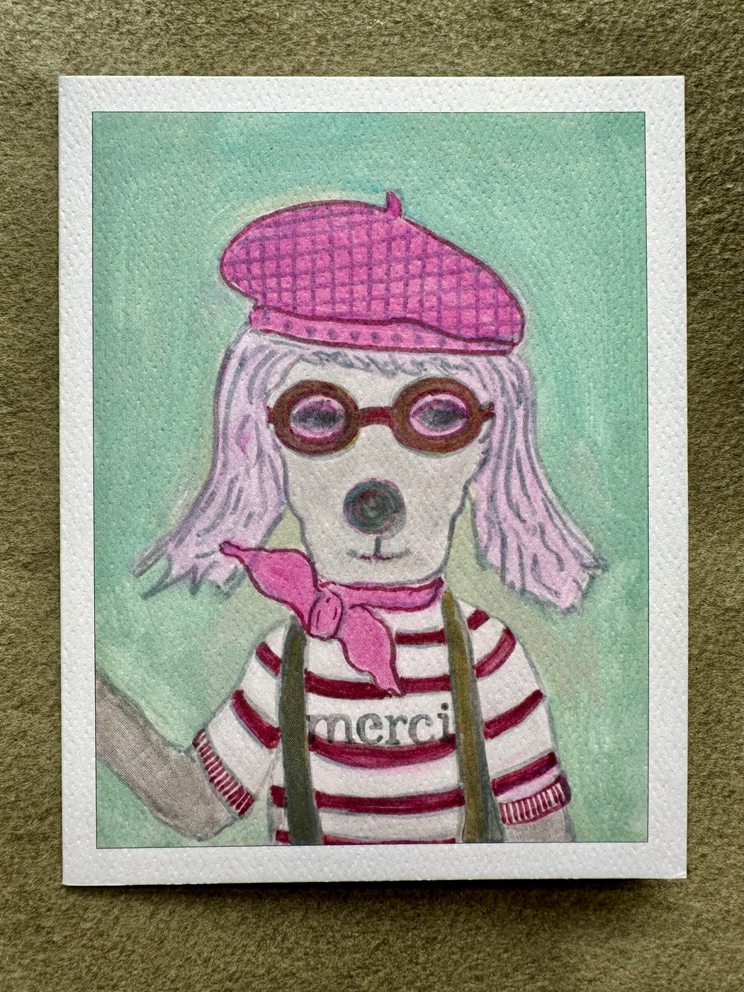 "Merci" Card by Leslie Drapkin