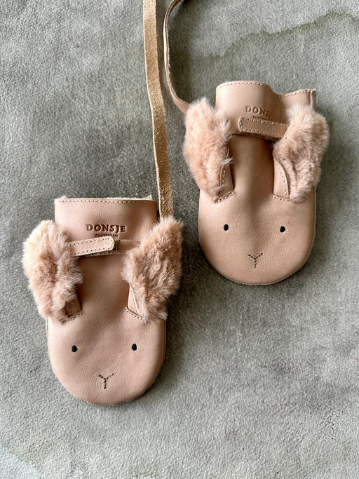 Donsje Leather "Rabbit" Mittens:  1 - 2 years