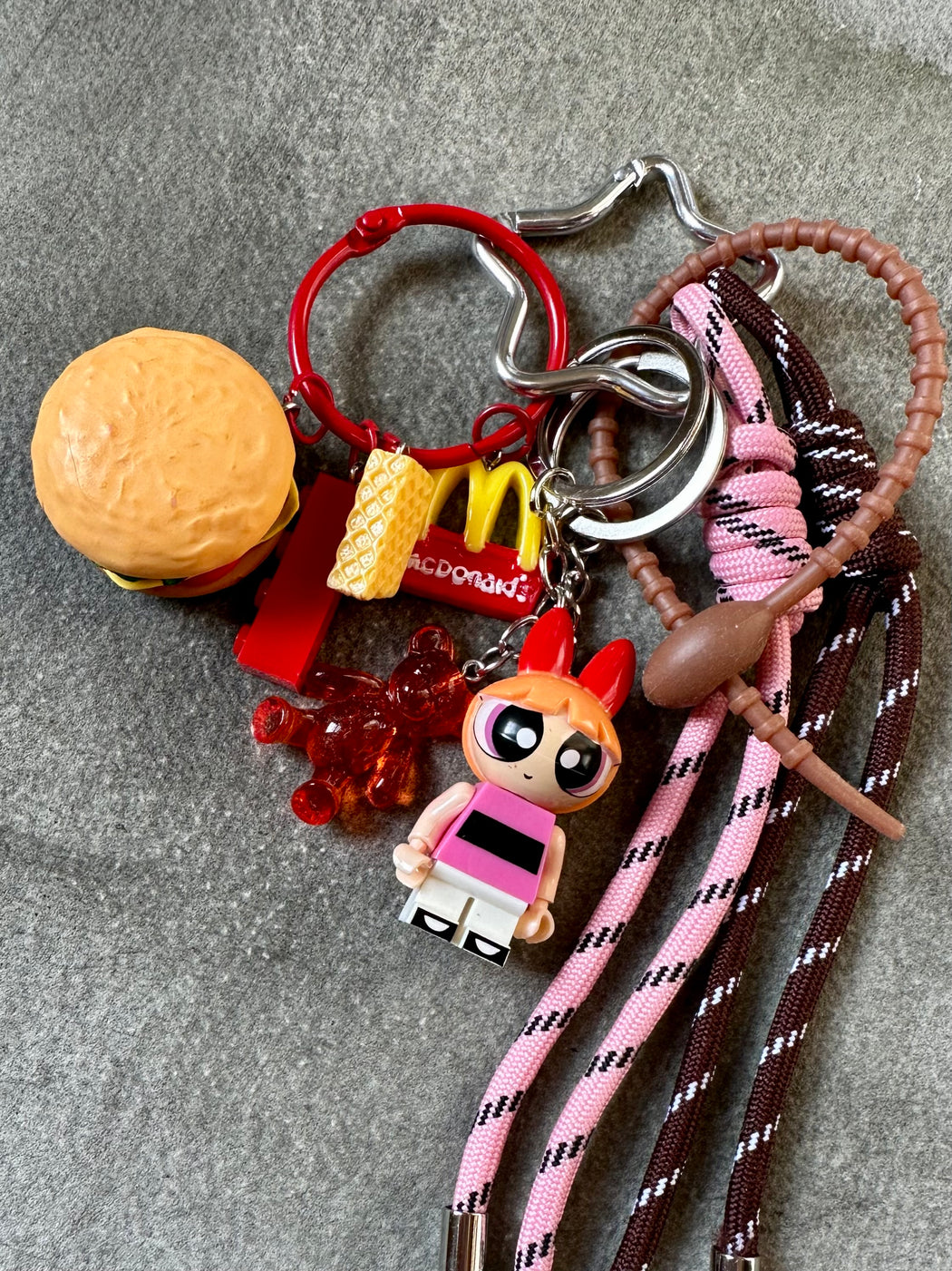 "Hamburger" Key Chain/Purse Charm
