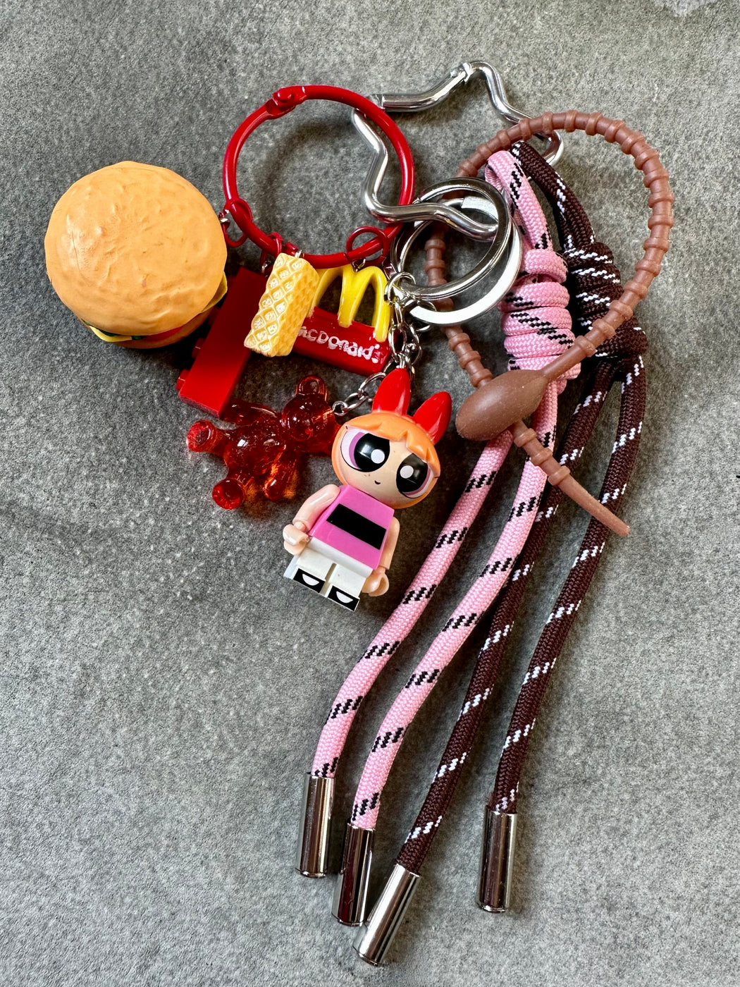 "Hamburger" Key Chain/Purse Charm