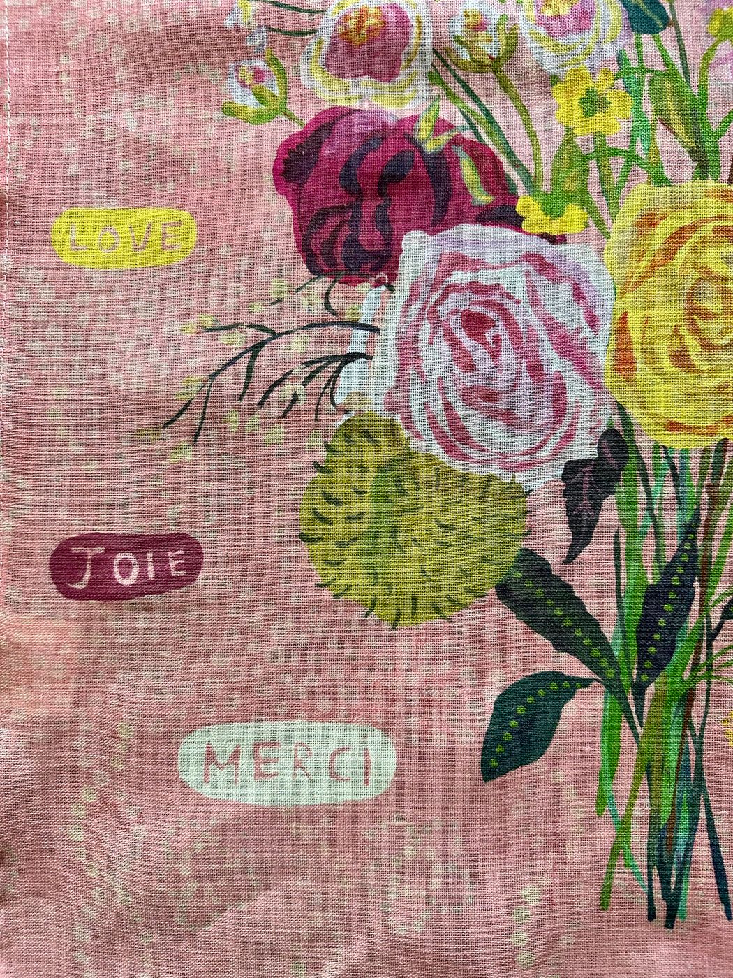 Nathalie Lete "The Magic Garden" Linen Tea Towel