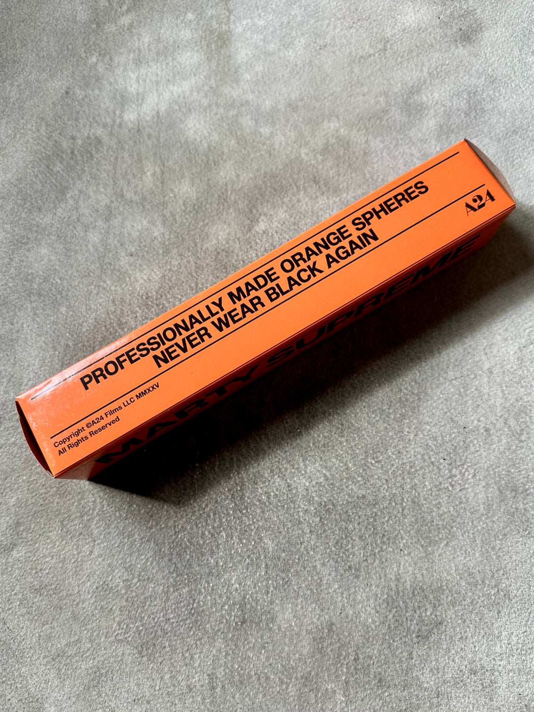 Marty Supreme Orange Table Tennis Balls