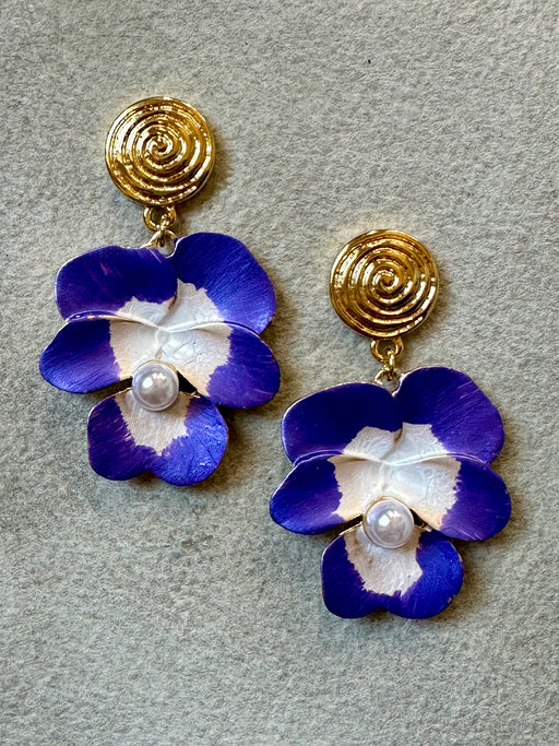 "Pansy" Earrings by The Sage Vintage