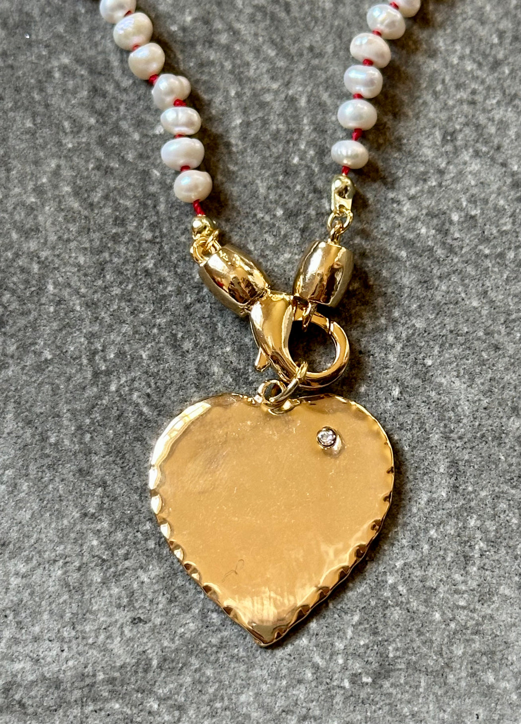 "Heart" Pearl Necklace