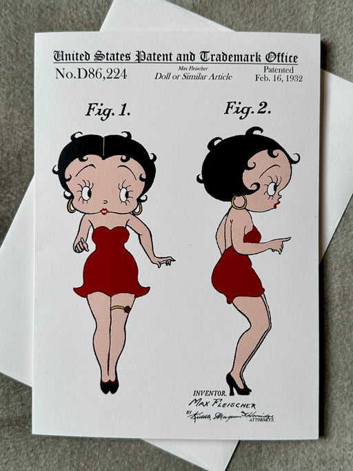 "Betty Boop" Patent Card