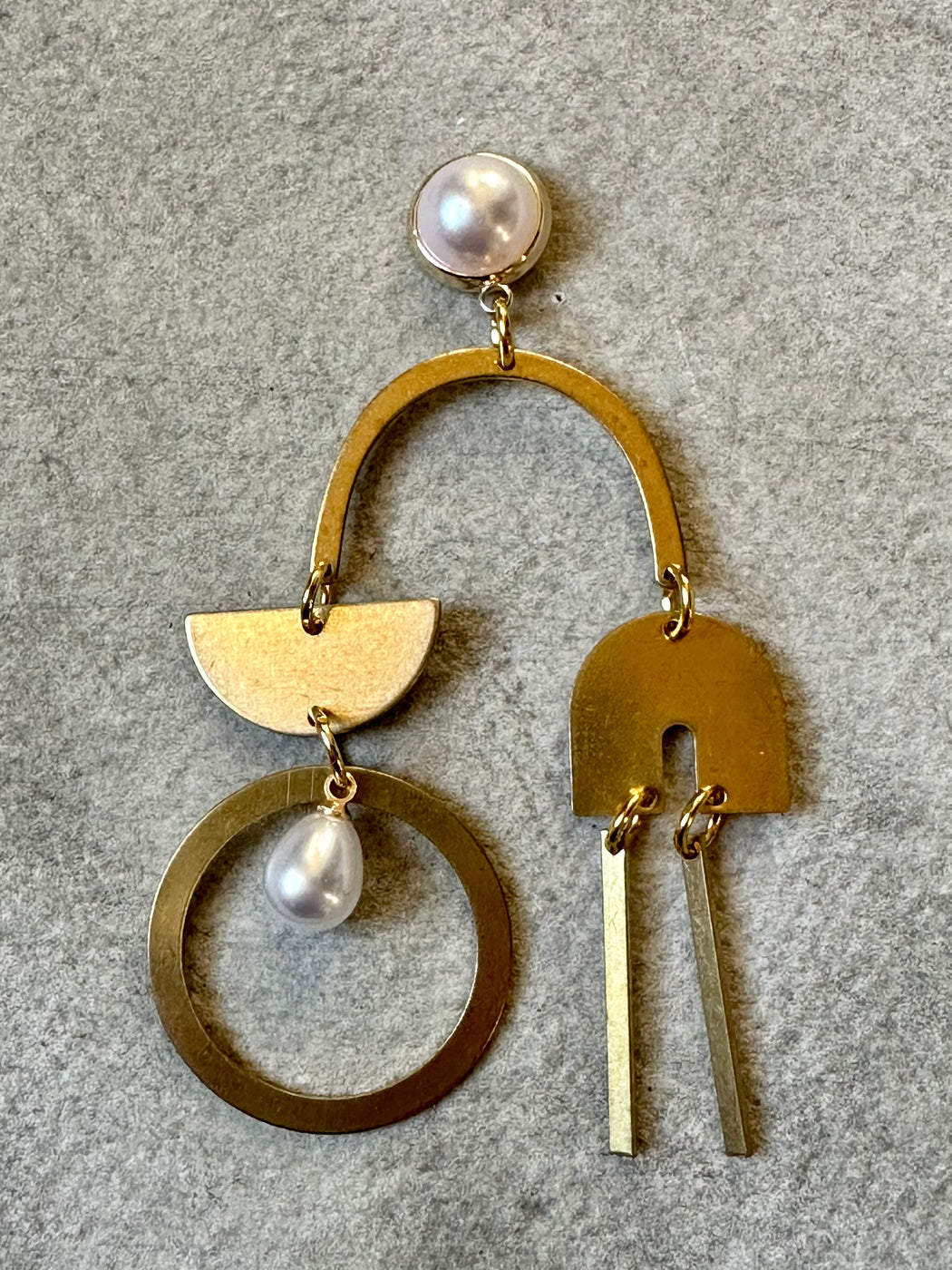 "Pearl Mobile" Earrings by Meena Osei-Kuffour