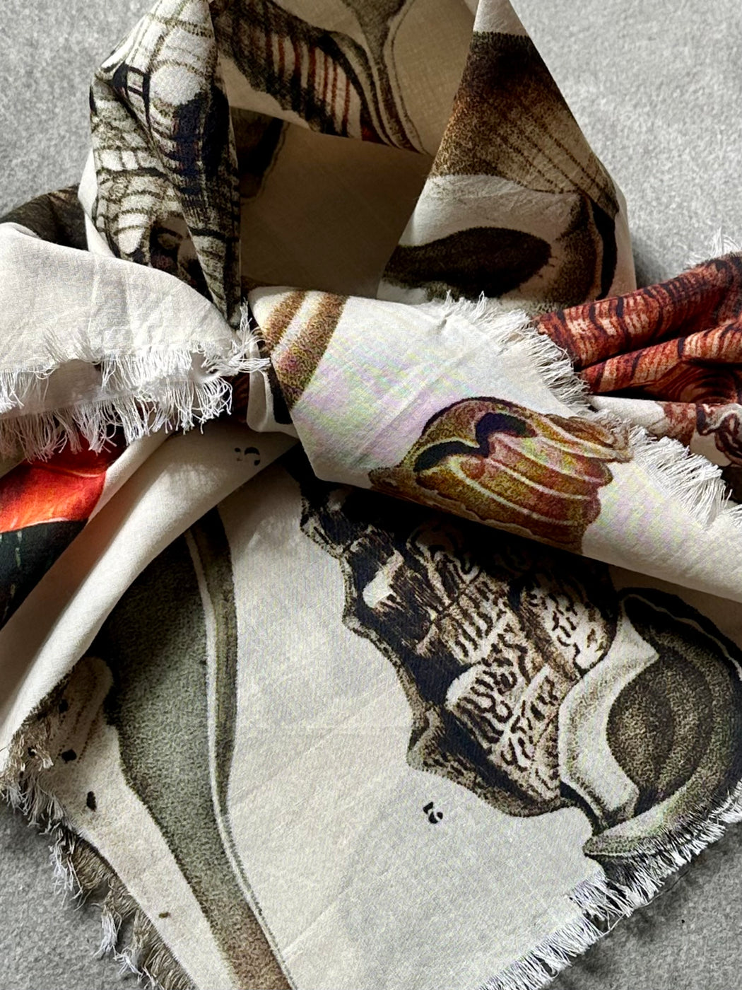 "Sea Shells" Cotton Scarf by Siren Song