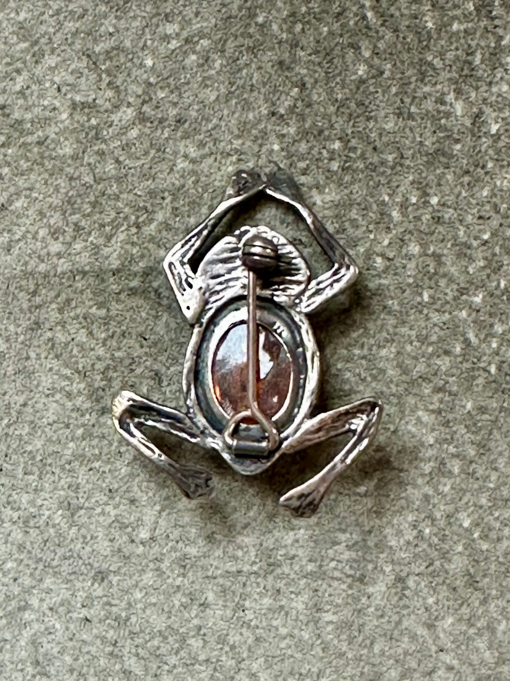 Vintage Sterling Silver "Frog" Pin