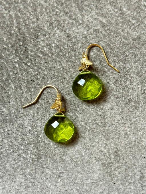 "Hummingbird" Peridot Earrings