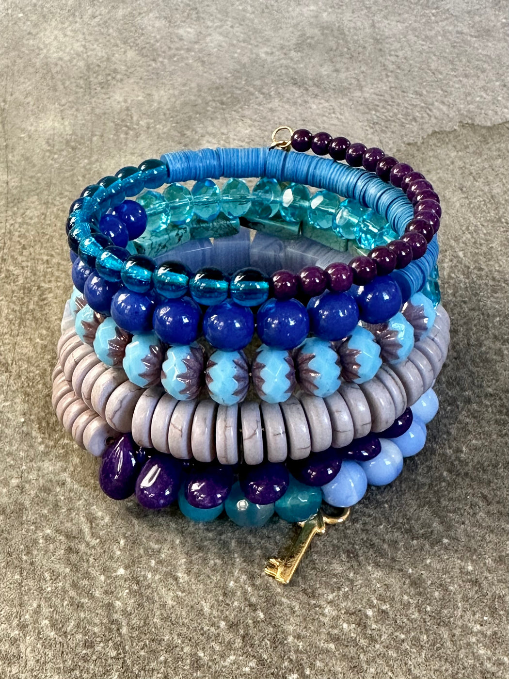 "The Blues" Wrap Bracelet by David Aubrey