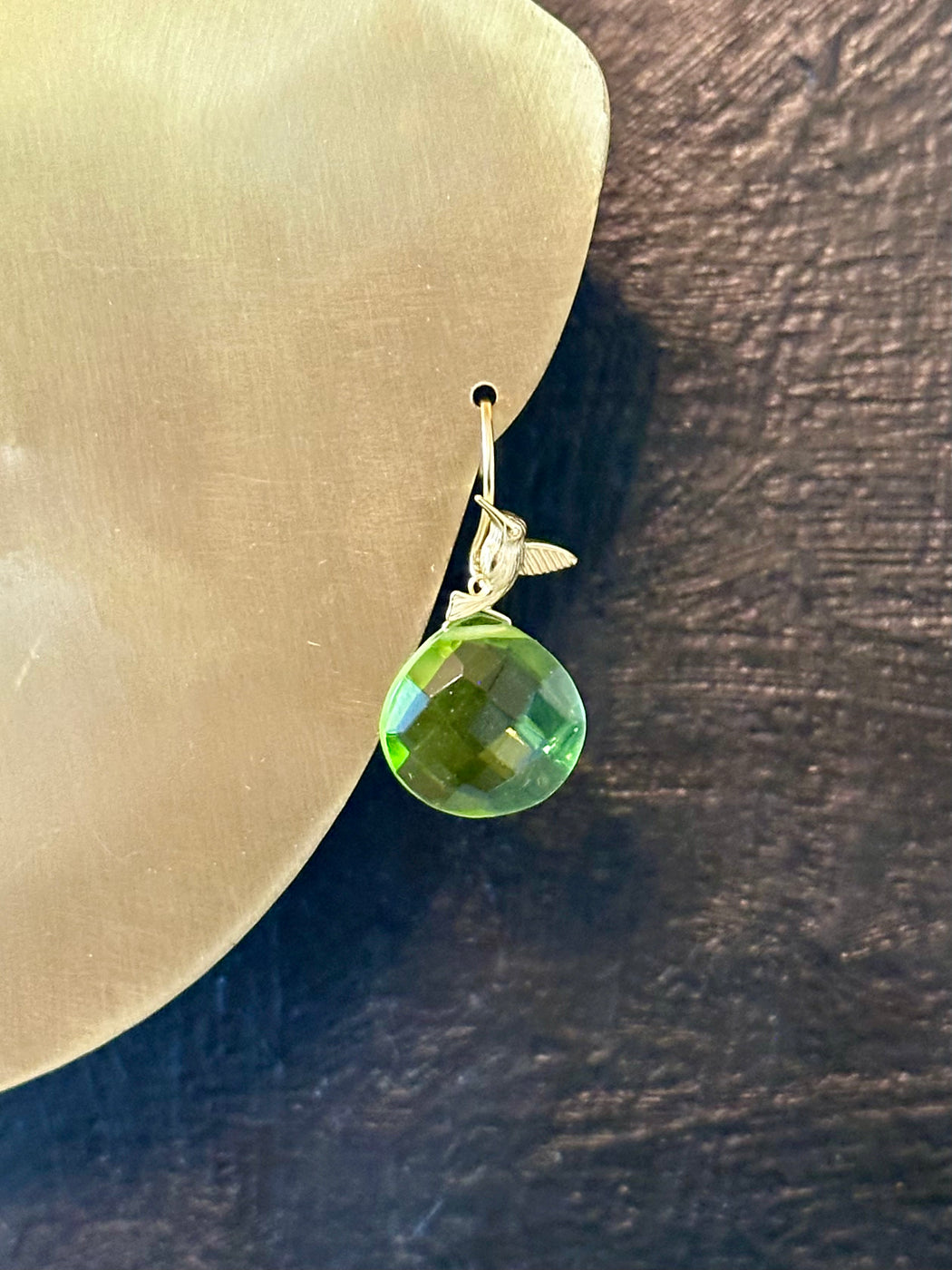 "Hummingbird" Peridot Earrings