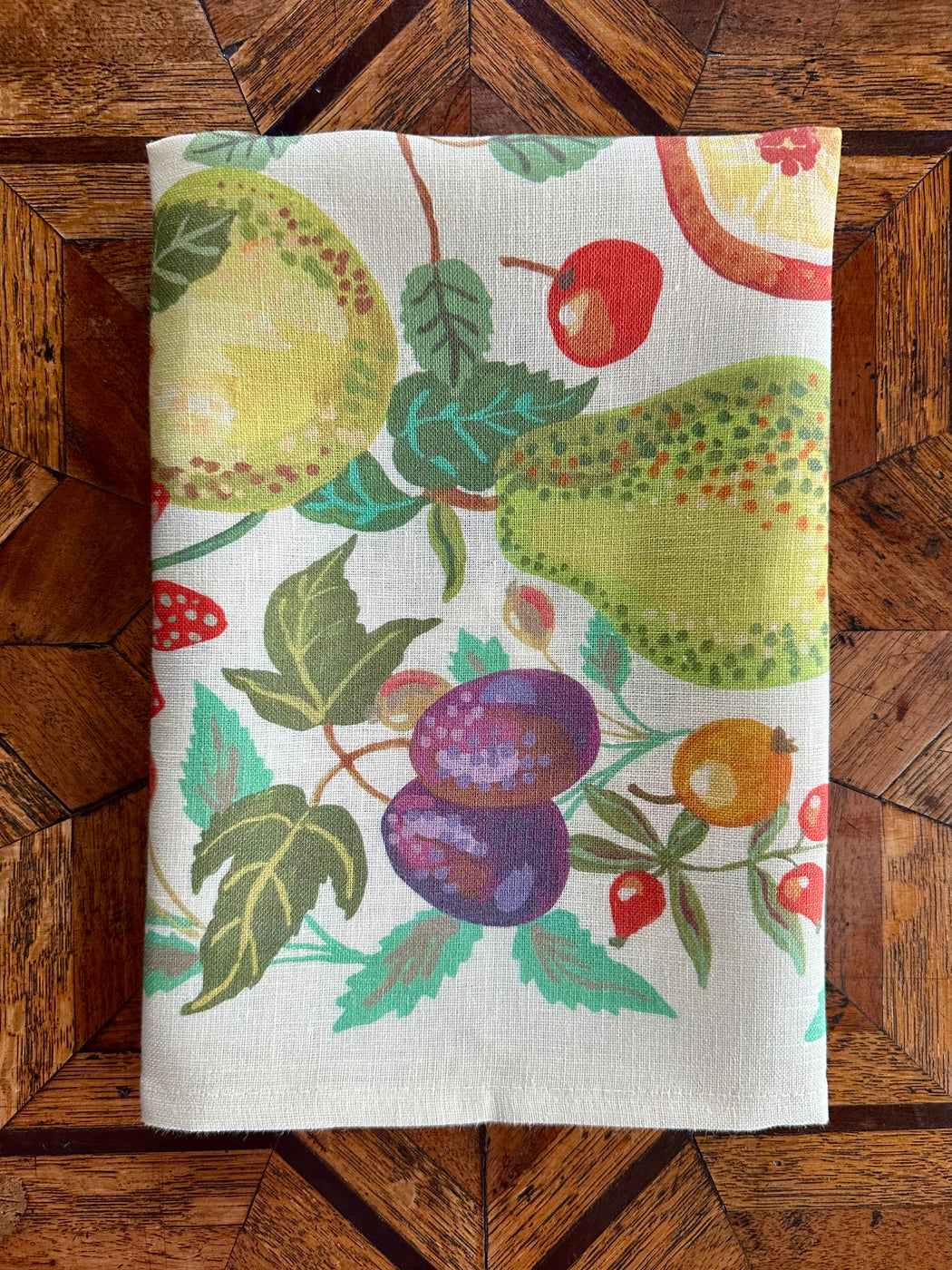 Nathalie Lete "Jardin Gourmand" Linen Tea Towel