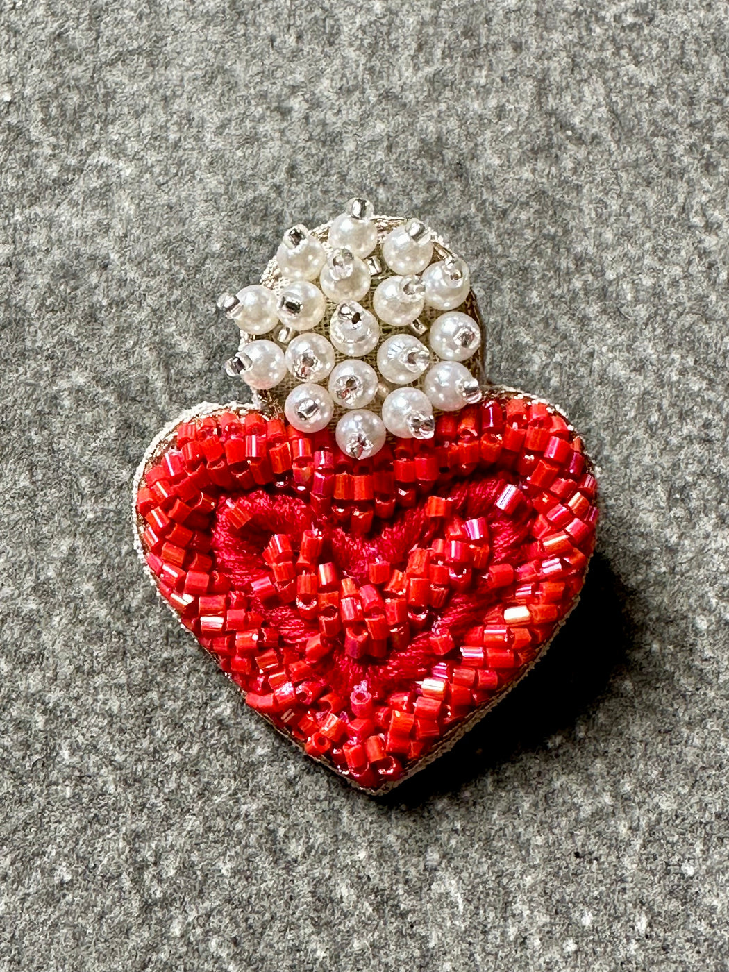 "Hearts" Beaded Earrings