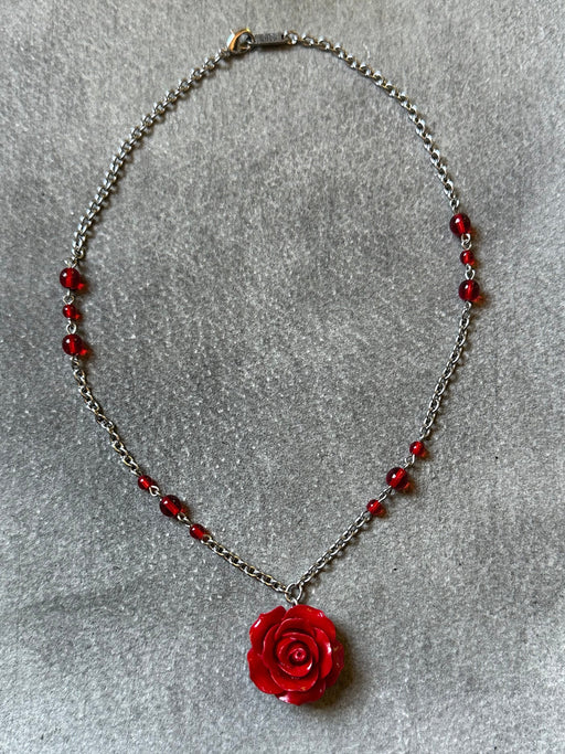 "Single Rose" Necklace by Karyn Cantor