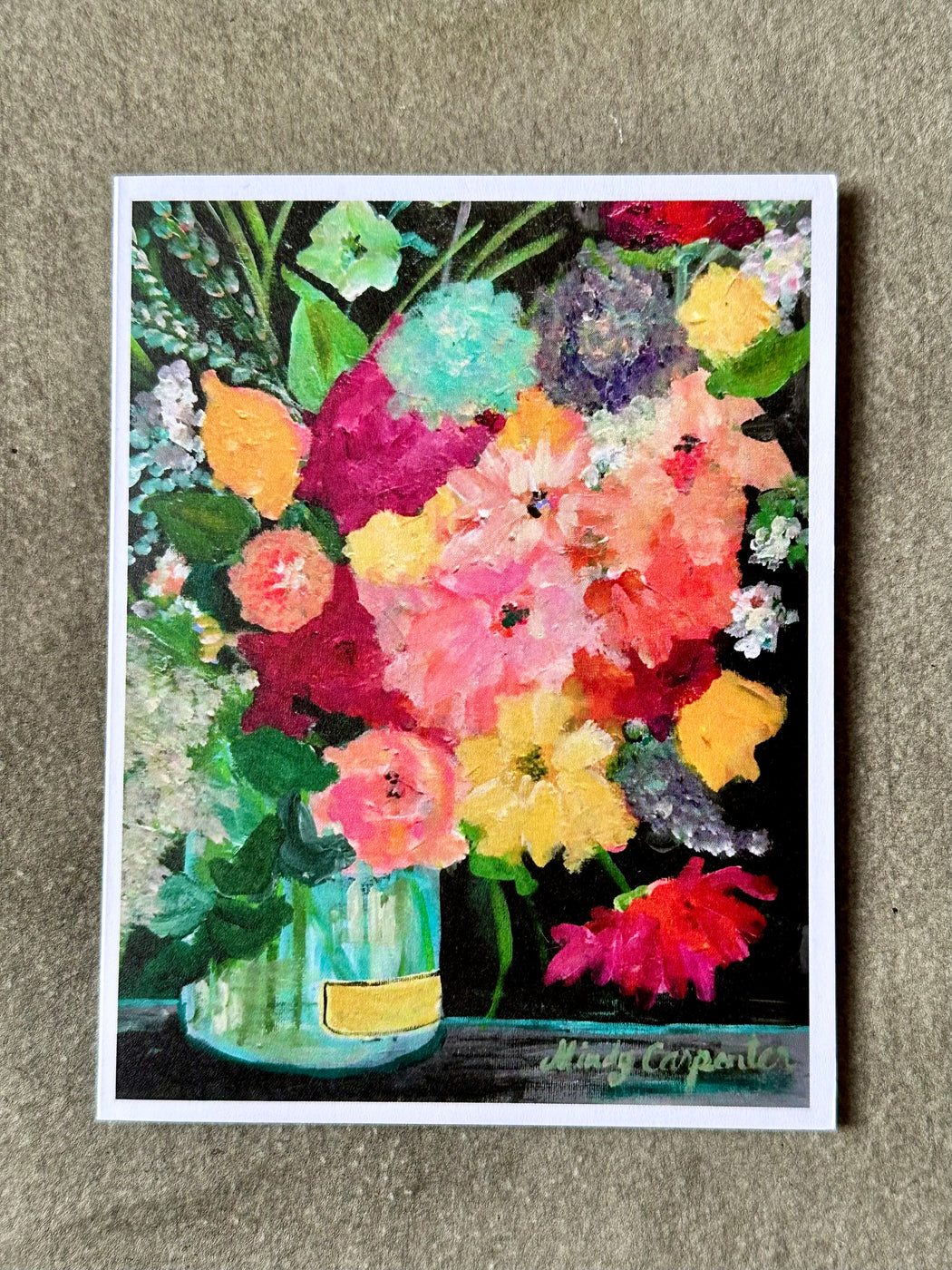 "Ted's Floral" Card by Mindy Carpenter