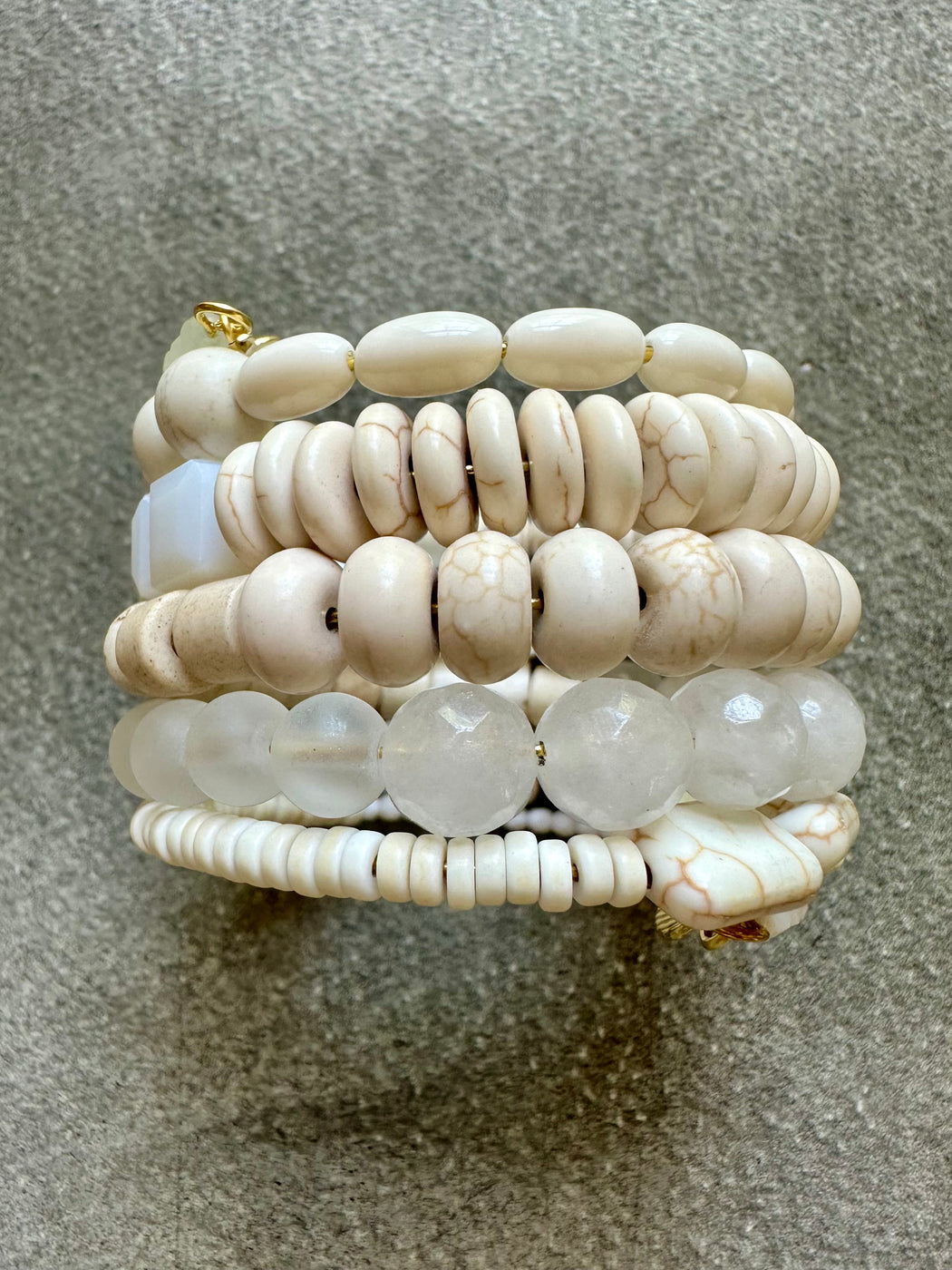 "White on White" Wrap Bracelet by David Aubrey