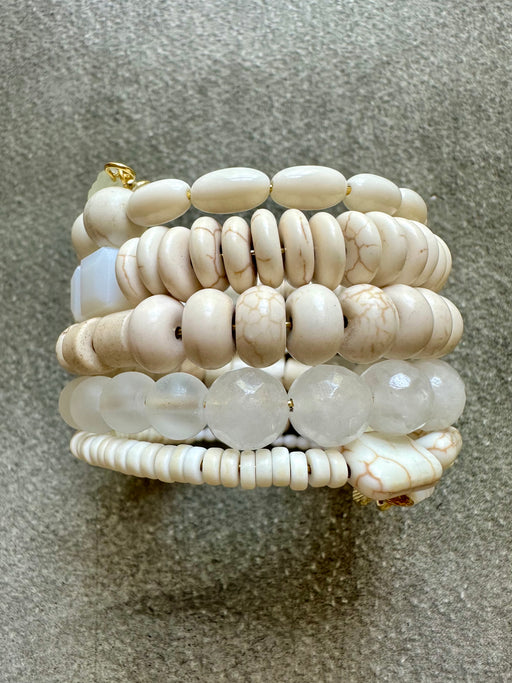 "White on White" Wrap Bracelet by David Aubrey