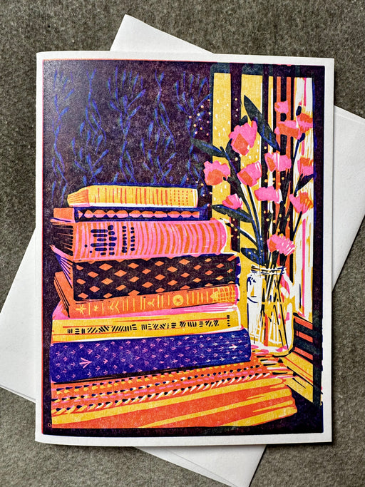 "Still Life With Books" Card