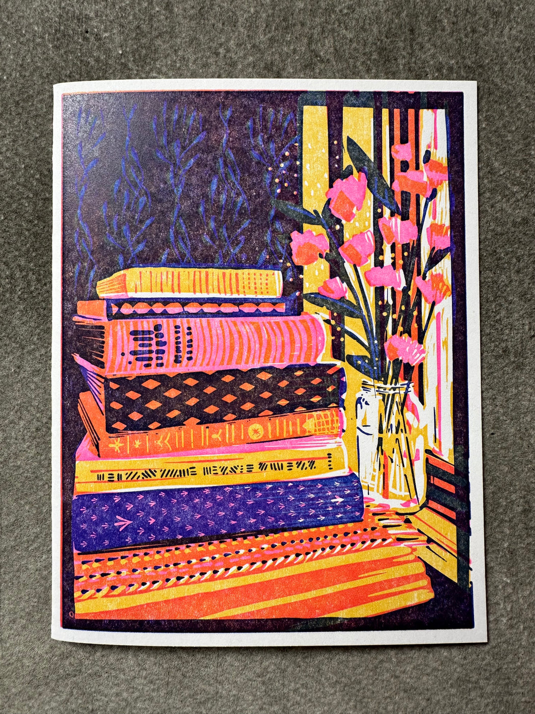 "Still Life With Books" Card