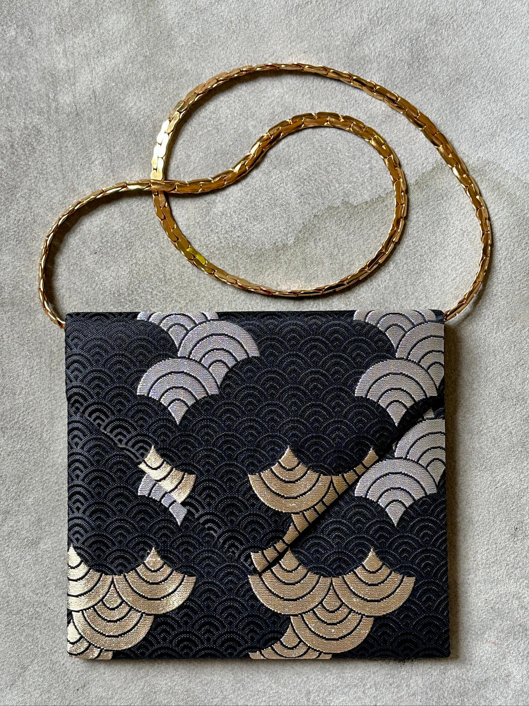 Vintage Diane Love 1970s Silk Evening Purse