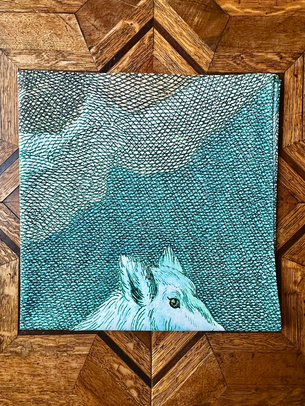 "Wolf Dog" Cotton Bandana by John Derian