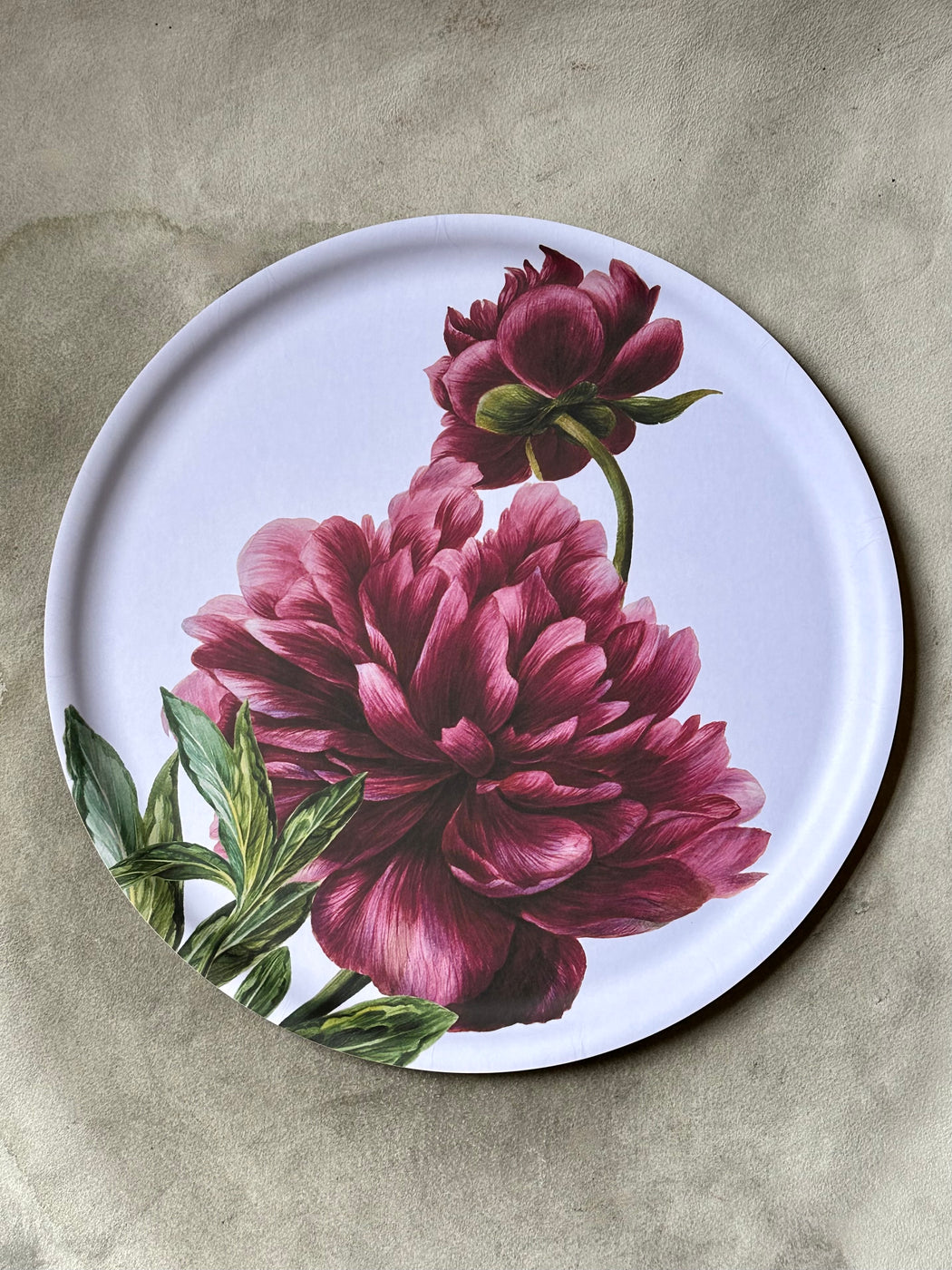 "Peony" Birchwood Tray