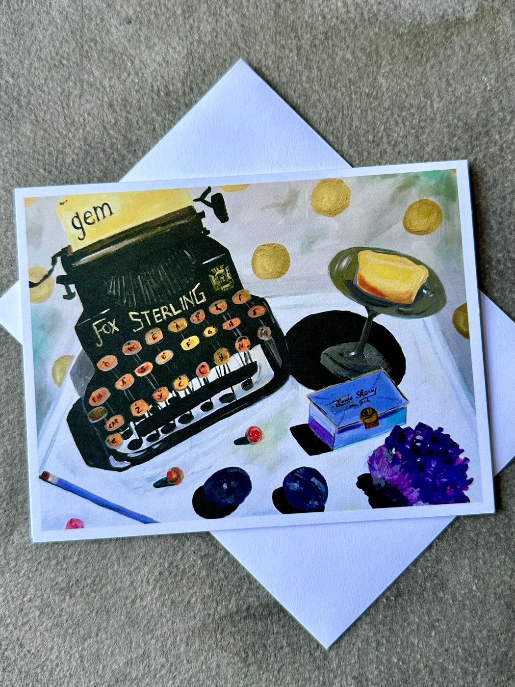 "Typewriter" Card by Mindy Carpenter