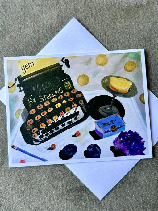 "Typewriter" Card by Mindy Carpenter