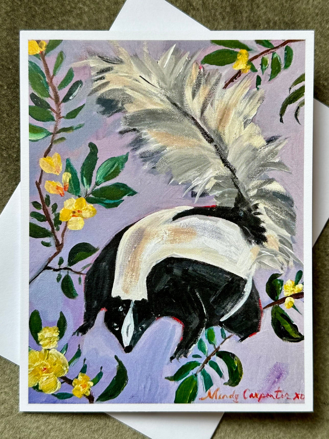 "Le Skunk" Card by Mindy Carpenter