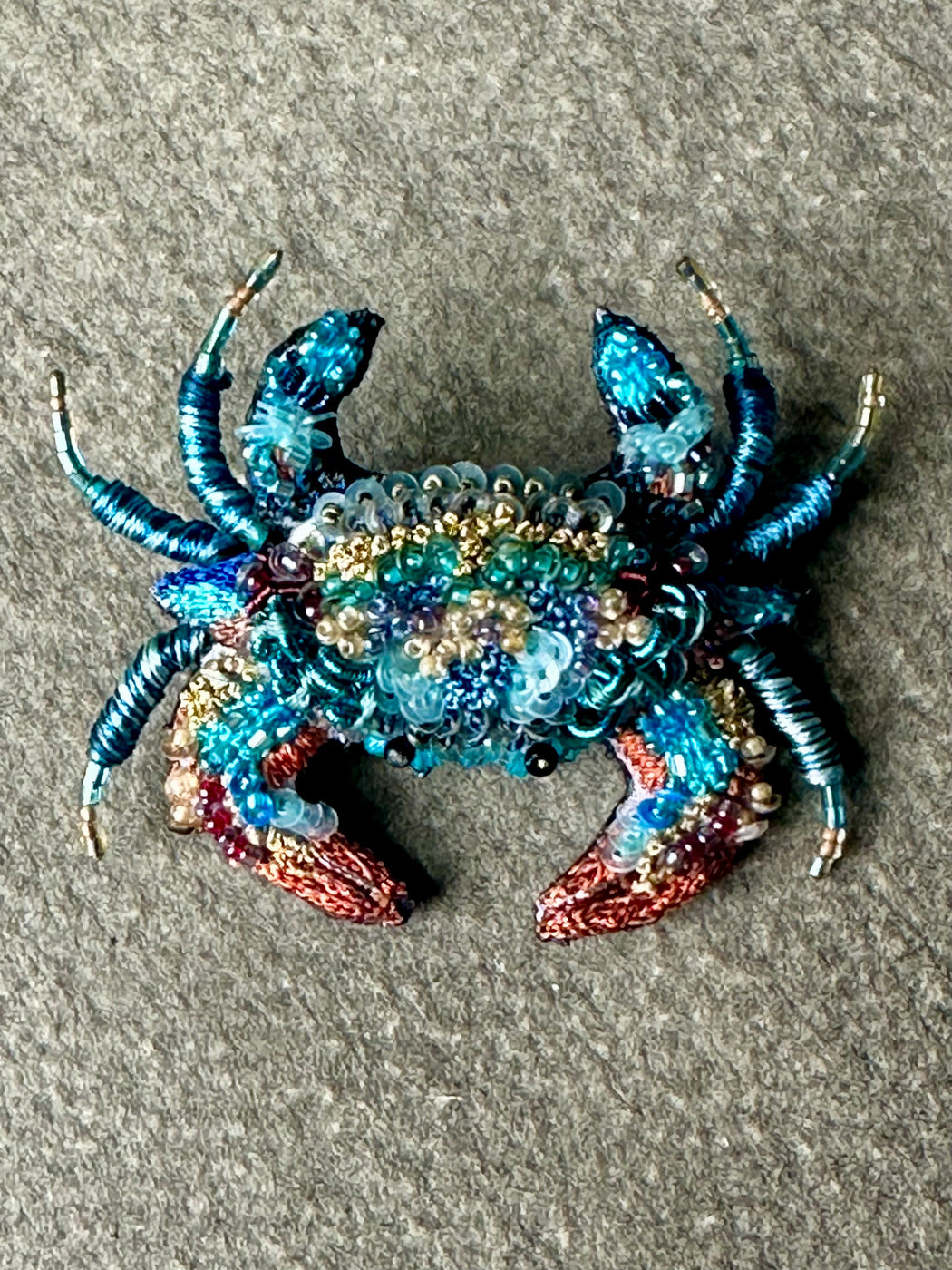 "Crab" Brooch by Trovelore