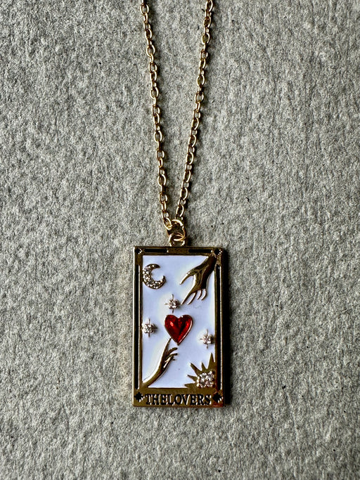 "Lovers" Tarot Card Pendant