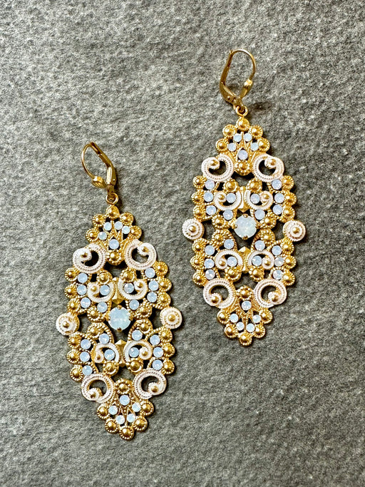 "Marielle" Filigree Earrings by Catherine Popesco