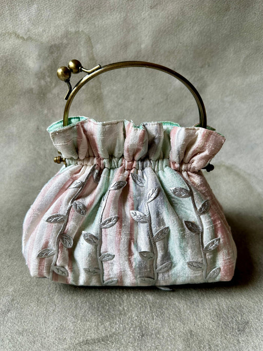 Carolyn Roberts "Silver Leaves" Purse