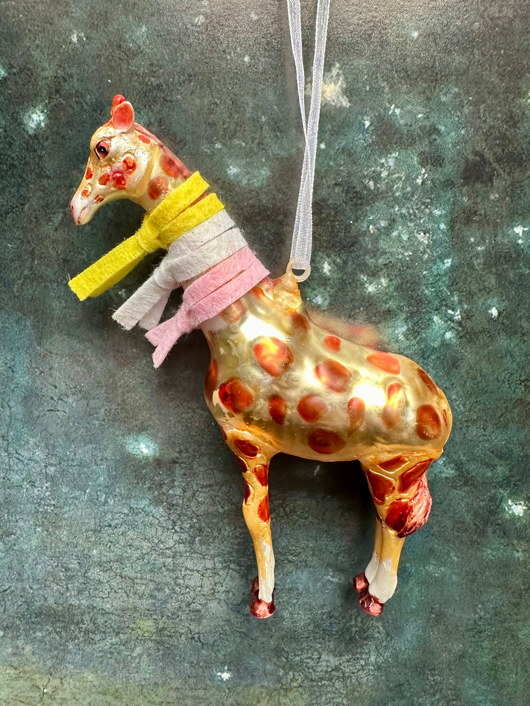"Giraffe in Scarves" Ornament