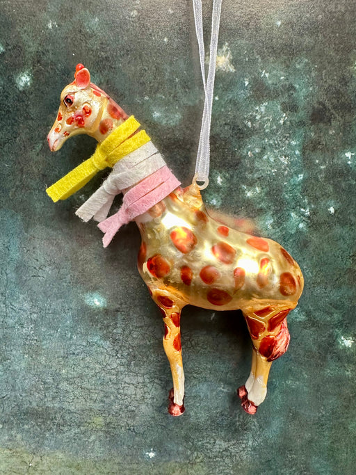 "Giraffe in Scarves" Ornament