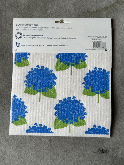 "Hydrangea" Sponge Cloths
