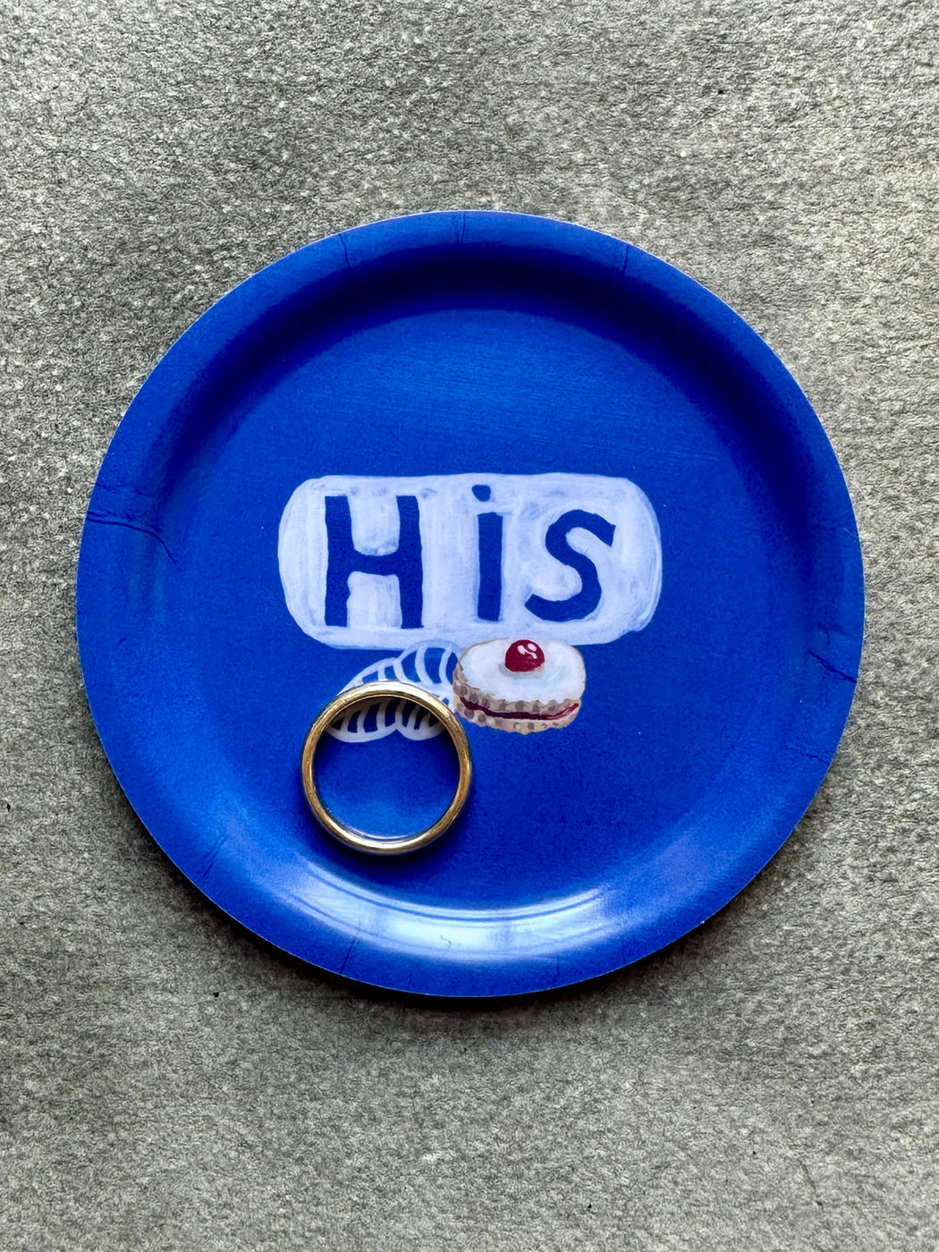 Nathalie Lete "His" Mini Birchwood Tray