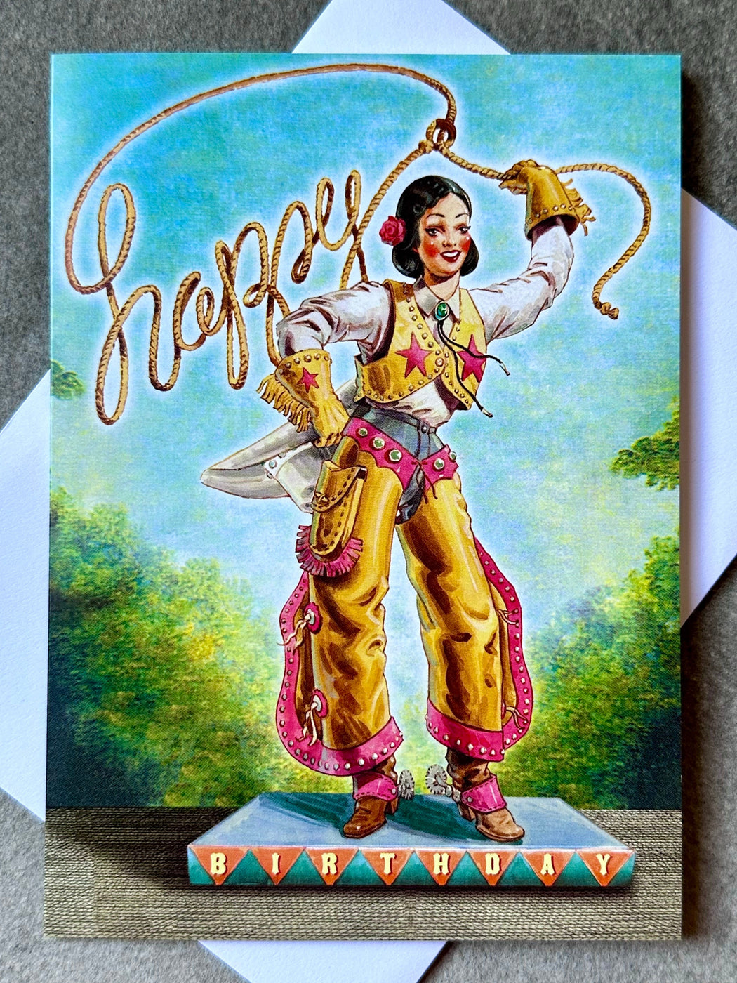 "Cowgirl" Birthday Card