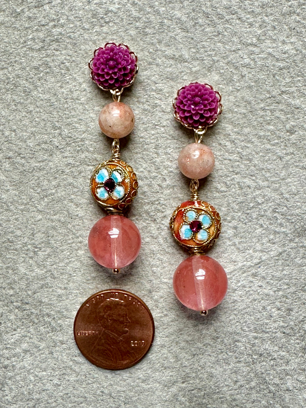 "Fleur" Earrings by Sandrine France