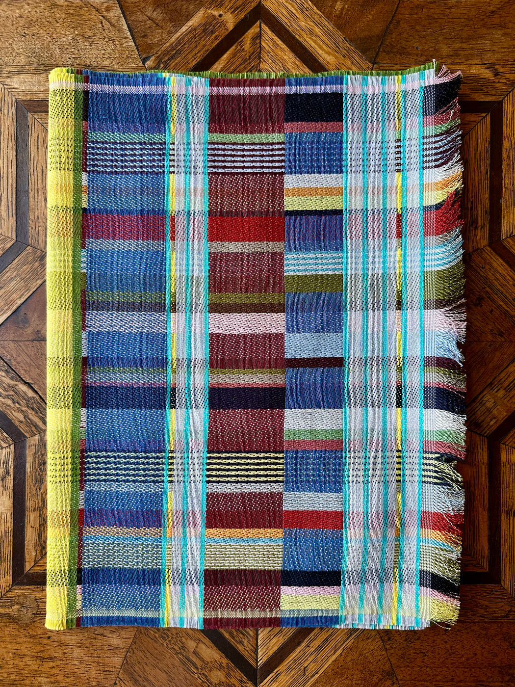 Wallace Sewell "Mason" Silk & Linen Scarf - Chard