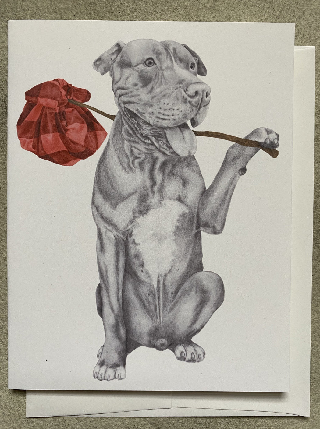 "Mac Ar Aghaidh Linn Pit Bull" Card