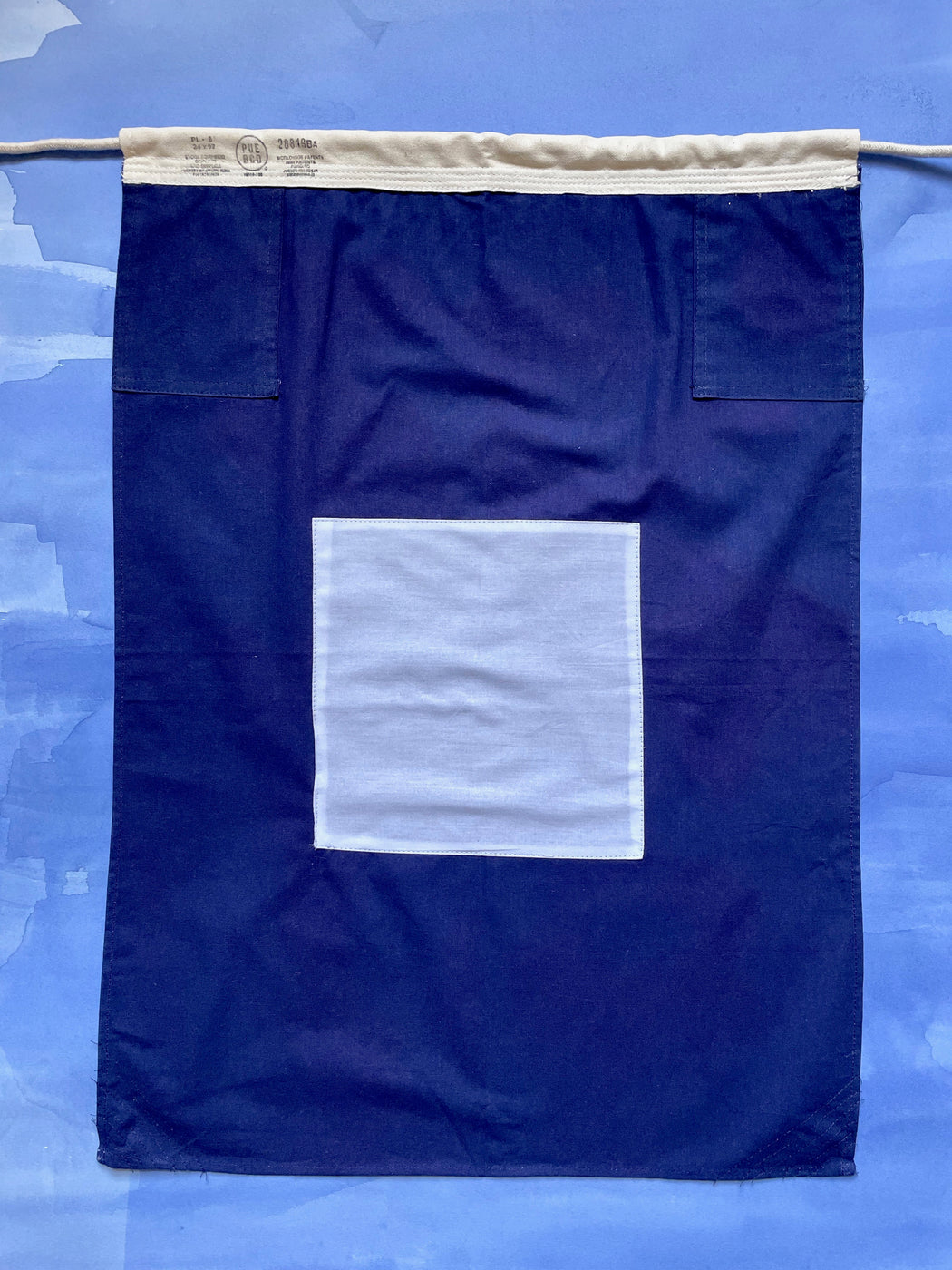 Nautical Flag Apron - White Square