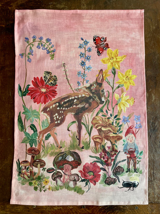 Nathalie Lete "Bambi" Linen Tea Towel