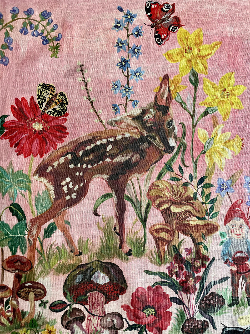 Nathalie Lete "Bambi" Linen Tea Towel