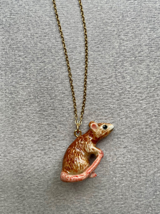 Porcelain "Rat" Pendant by Camp Hollow