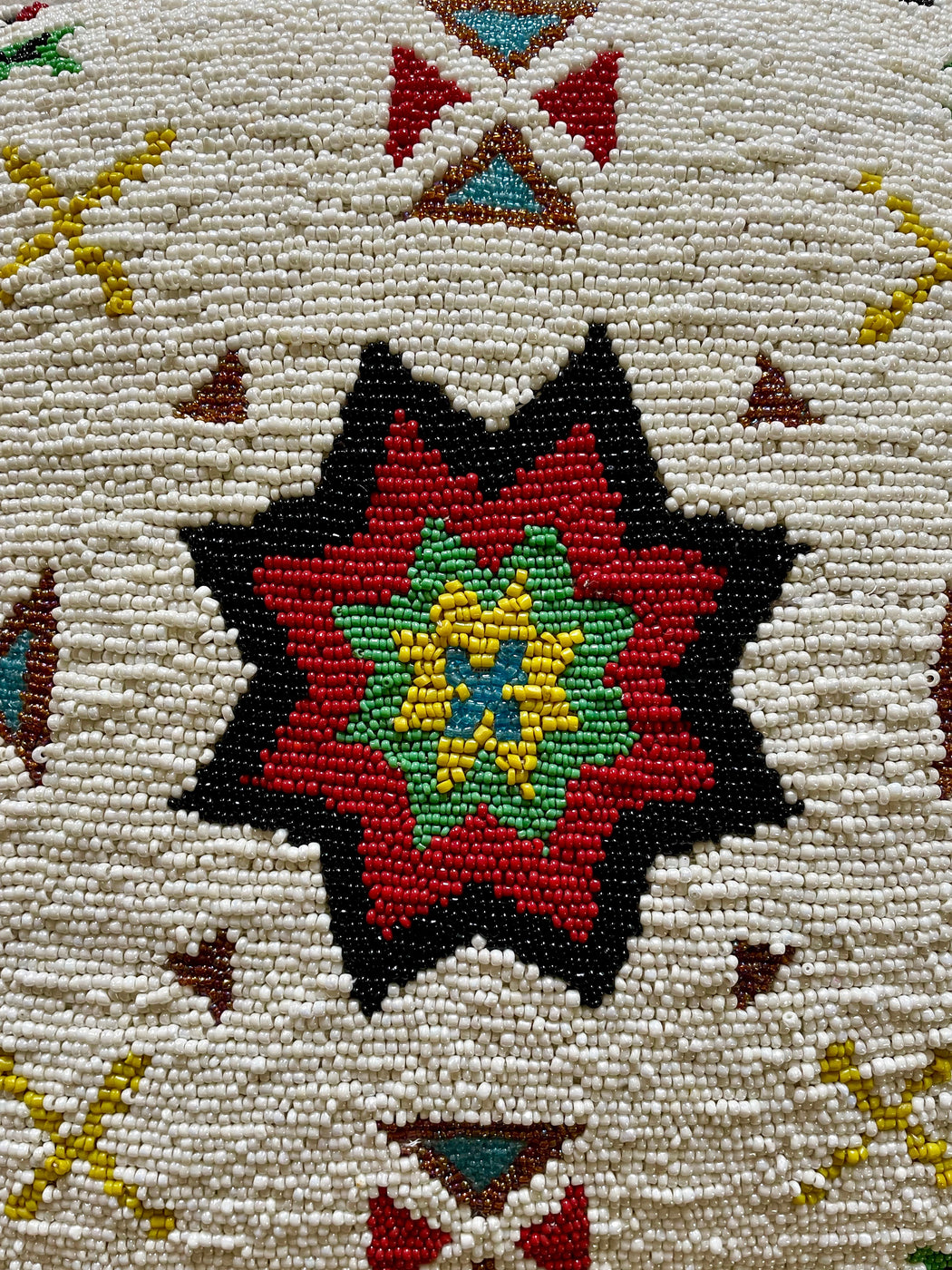 Vintage Beaded Pillow