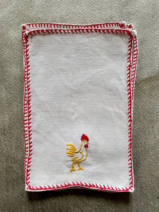 Vintage Cocktail Napkins - Cocks
